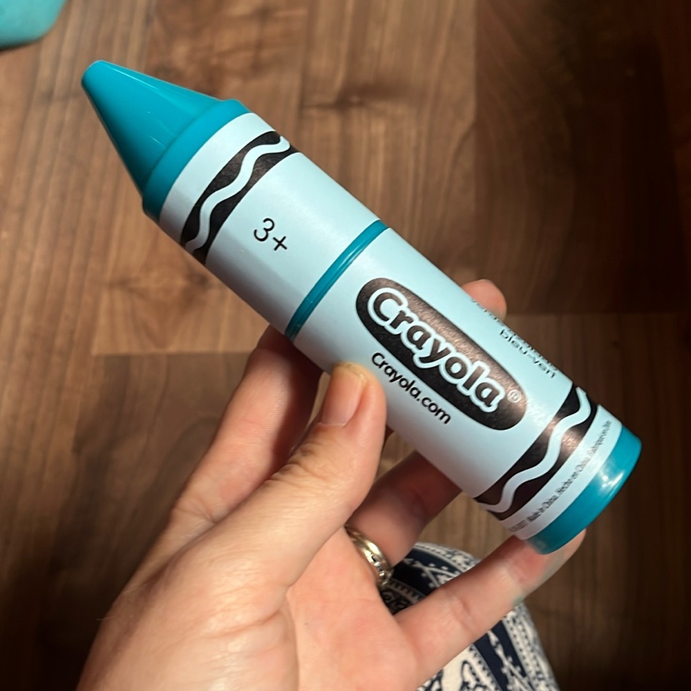 2024 New Wendys Kids Meal BLUE GREEN Crayola Crayon Activity Toy